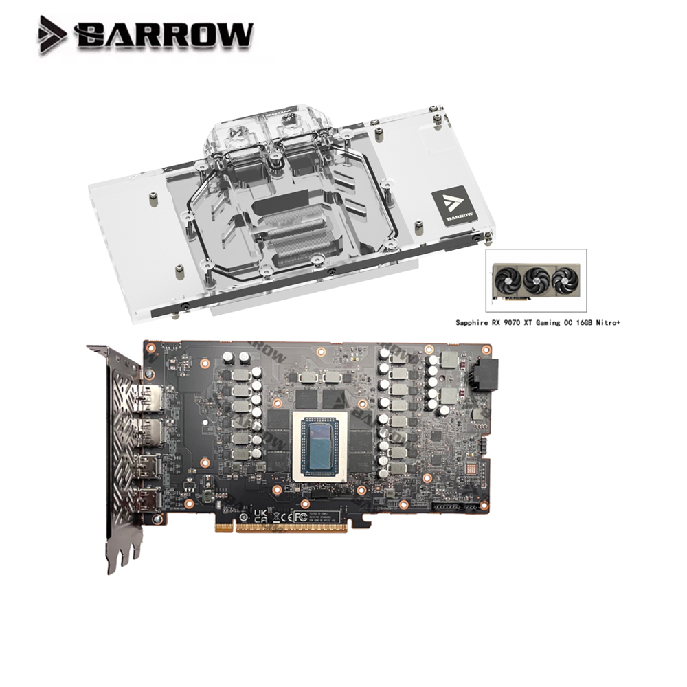 Водяной блок графического проц – обзор и цена Rx 9070 Xt