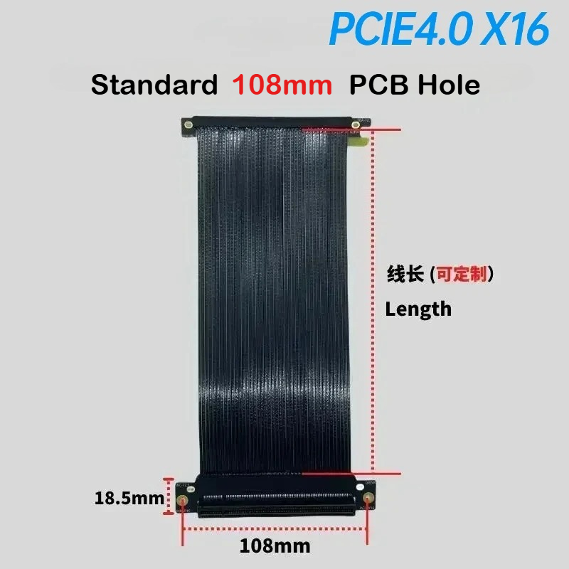 Посеребренный одиночный обратн – обзор и цена Itx Gpu Riser Pcie 4.0 16X