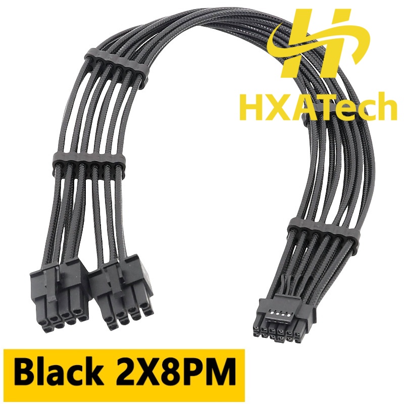 Кабель для видеокарты HXATech  – обзор и цена Dual 8Pin To 16Pin 12Vhpwr Cable