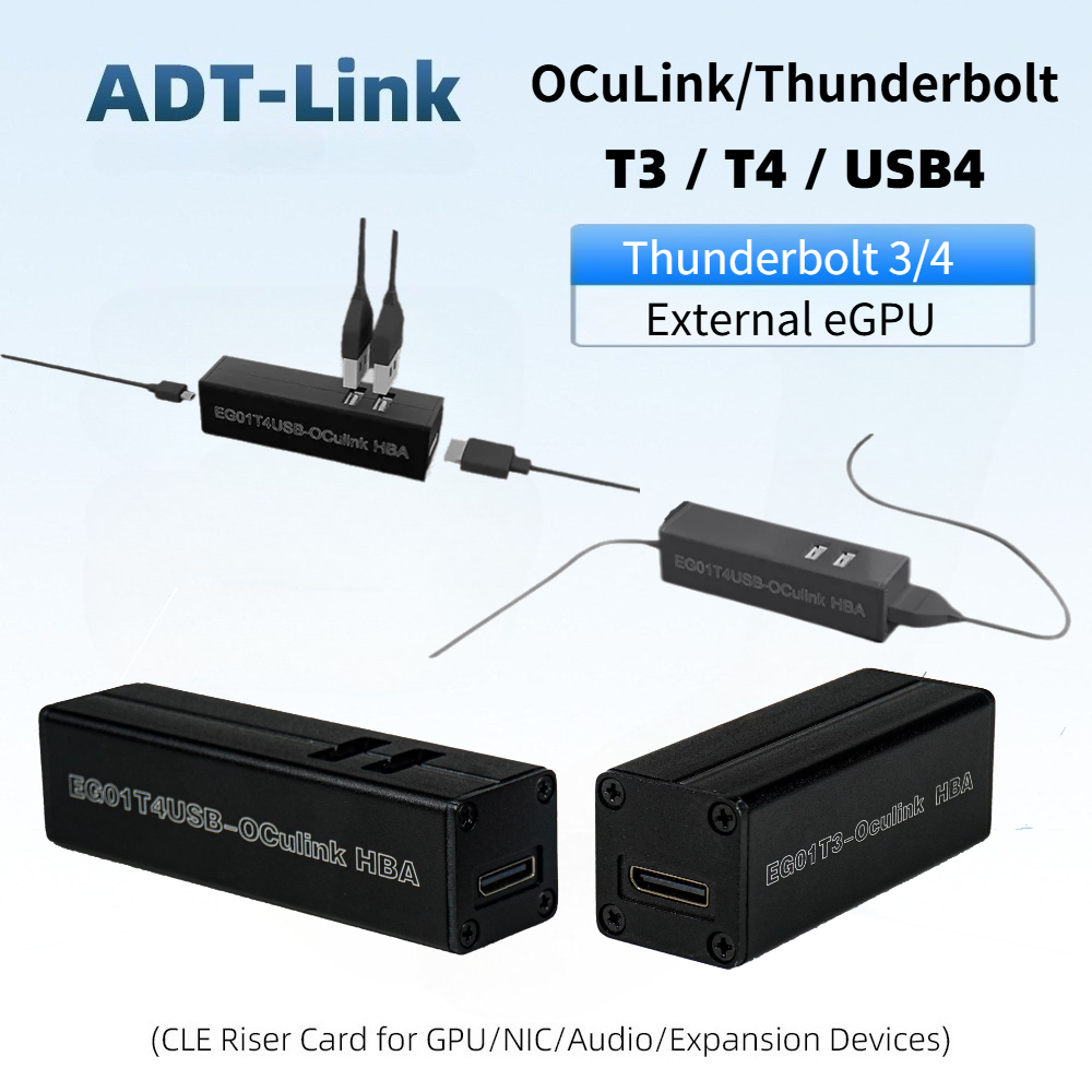T3 / T4 OCuLink Thunderbolt 4  – обзор и цена Gpu External Dock Egpu Thunderbolt 4